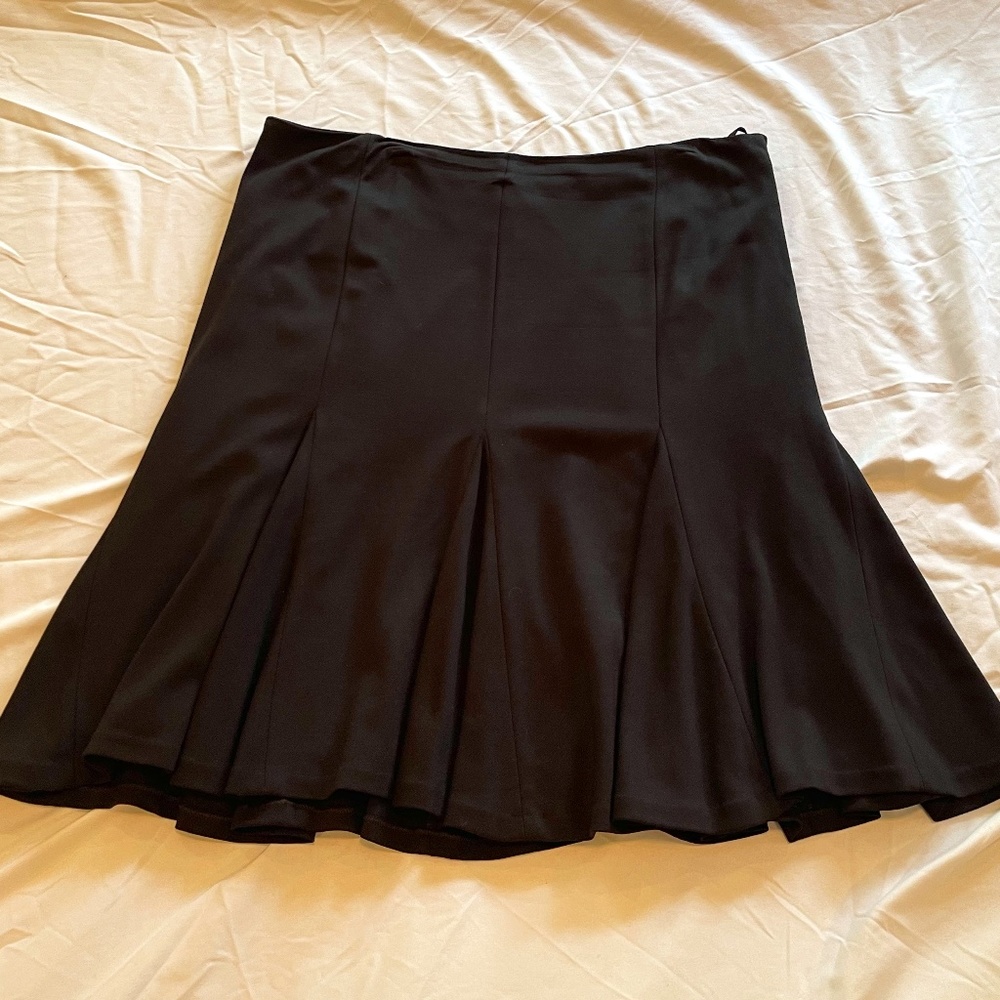 Ralph Lauren Black Flare Skirt